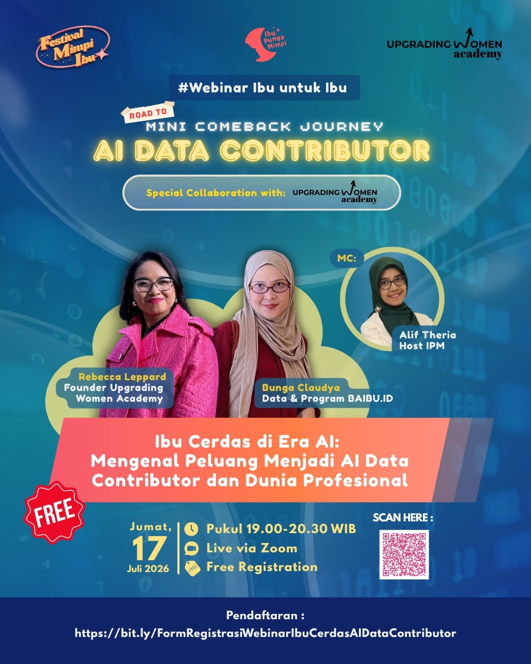 Webinar Ibu Cerdas di Era AI: Mengenal Peluang Menjadi AI Data Contributor dan Dunia Profesional