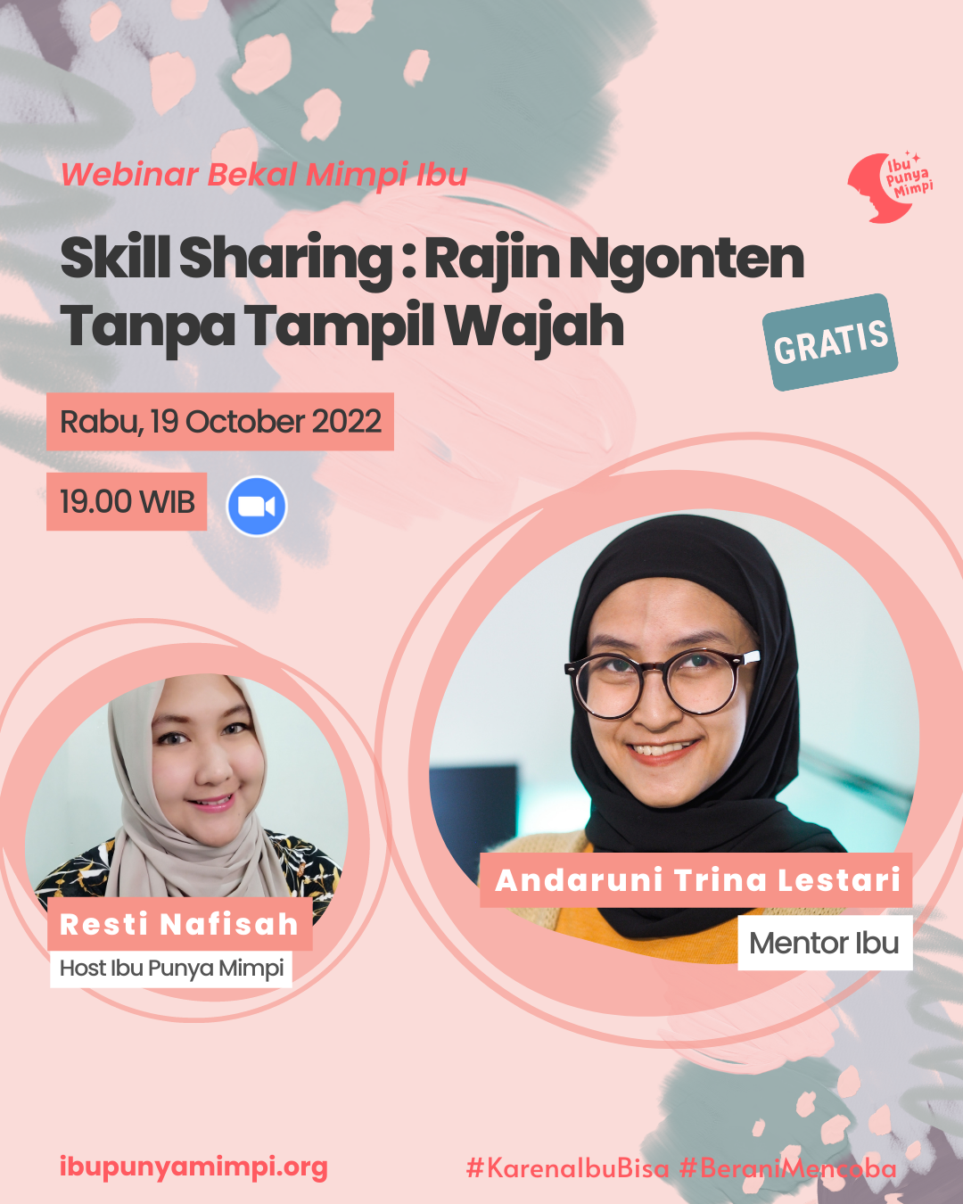 Skill Sharing : Rajin Ngonten Tanpa Tampil Wajah
