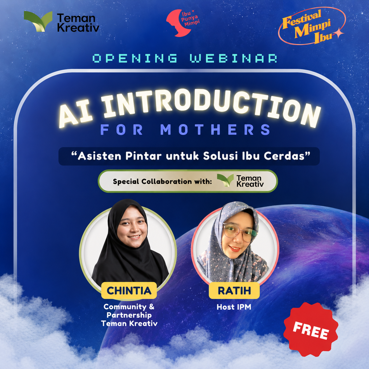 Webinar AI Introduction For Mothers: Asisten Pintar untuk Solusi Ibu Cerdas