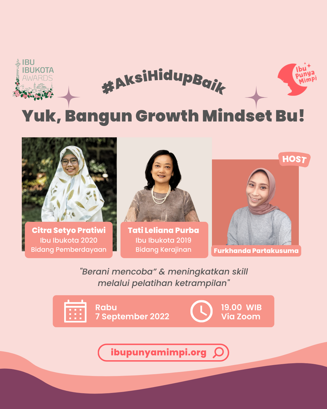 #AksiHidupBaik: Yuk, Bangun Growth Mindset Bu!