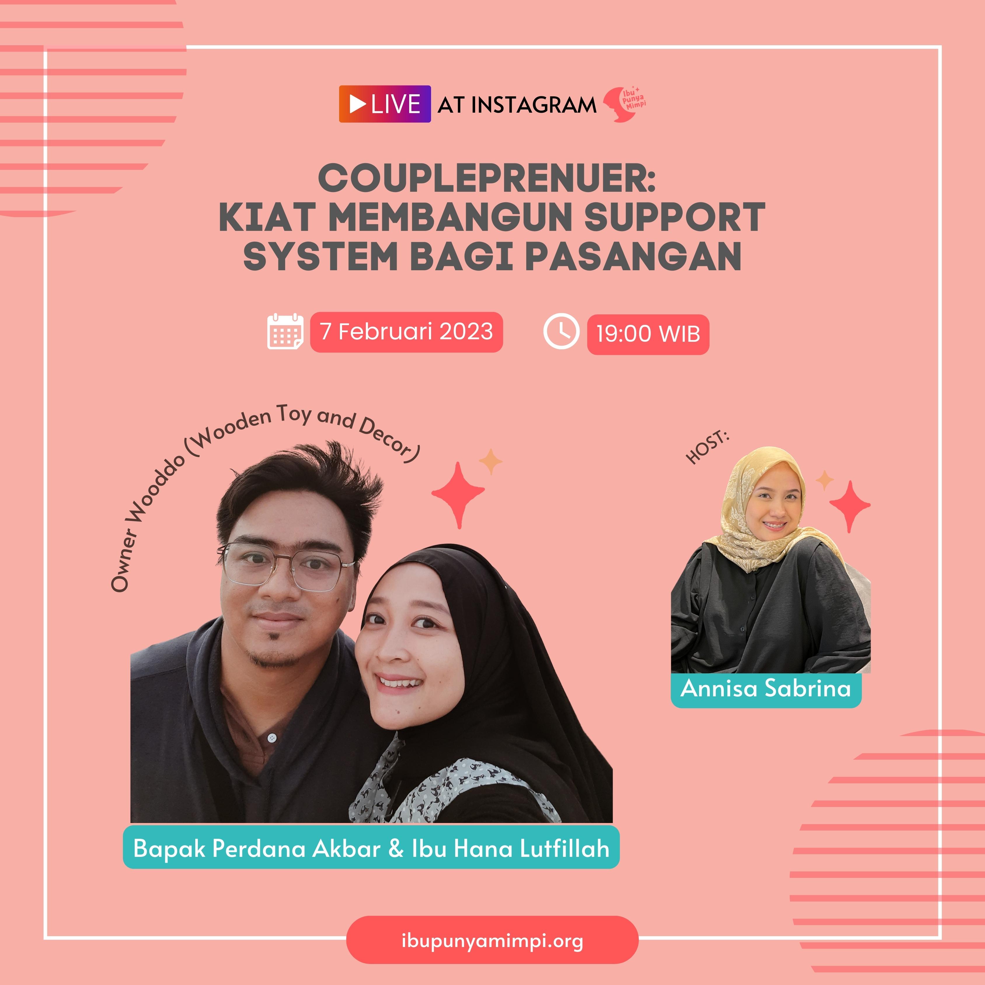 [IG Live] Kiat Membangun Support System Bagi Pasangan