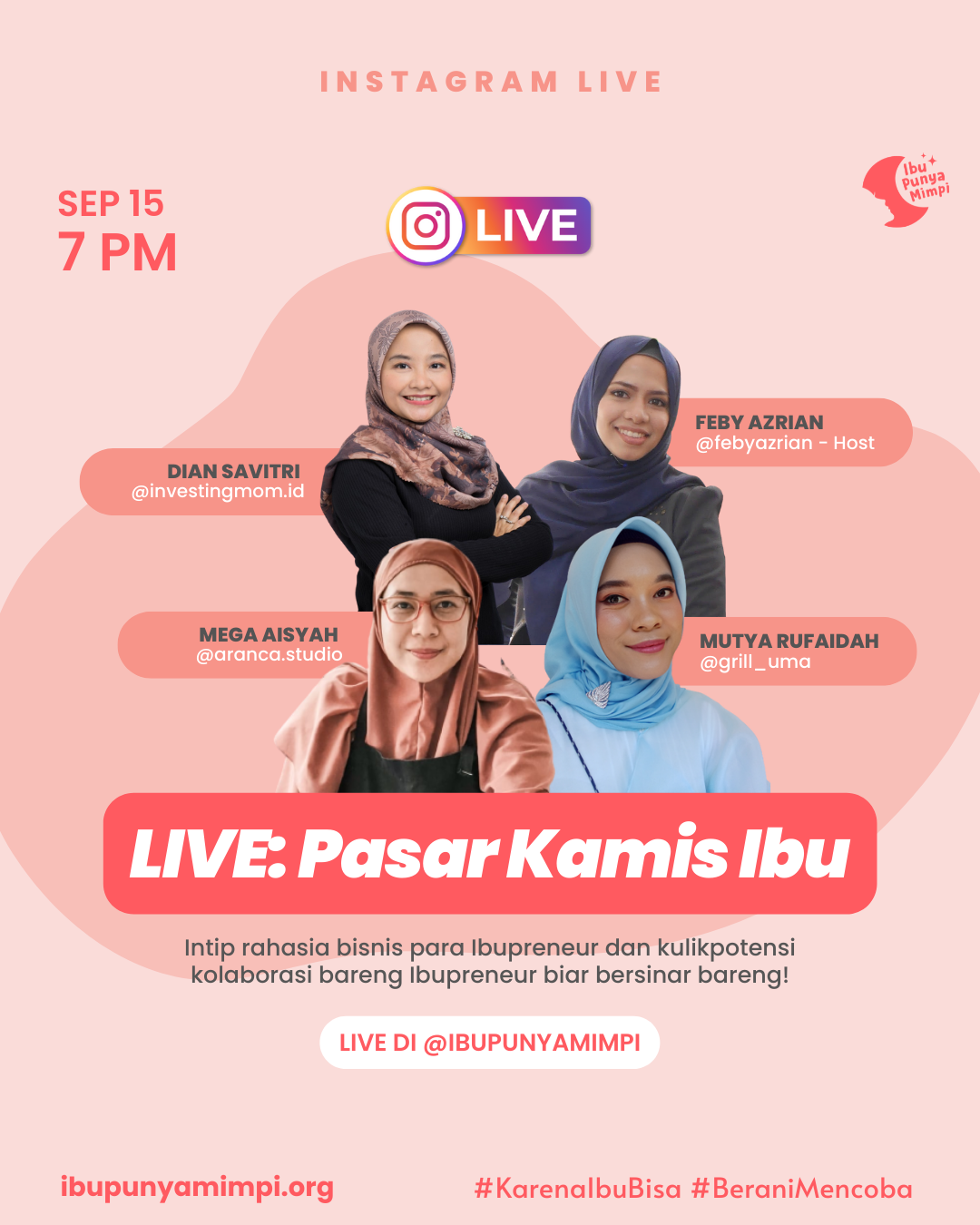Pasar Kamis Ibu Live Instagram!