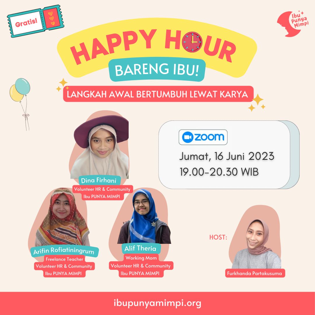 Happy Hour Bareng Ibu : Langkah awal bertumbuh lewat karya