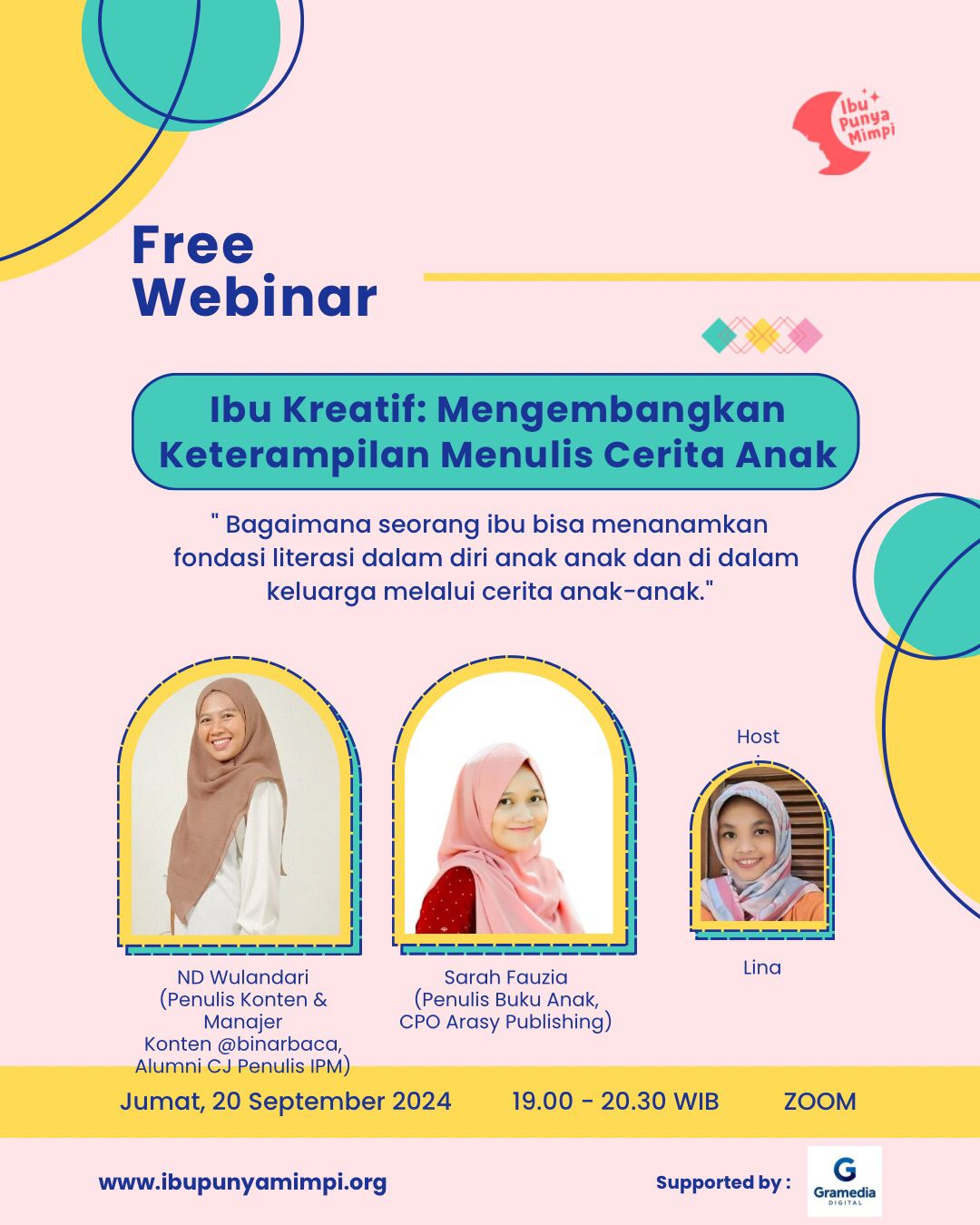 Ibu untuk Ibu : Ibu Kreatif: Mengembangkan Keterampilan Menulis Cerita Anak