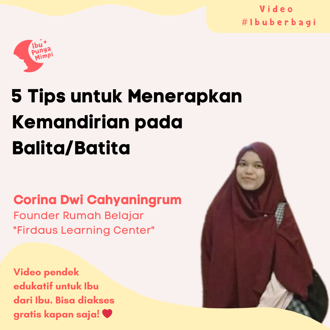 VIB : 5 Tips untuk Menerapkan Kemandirian pada Anak usia Batita/Balita