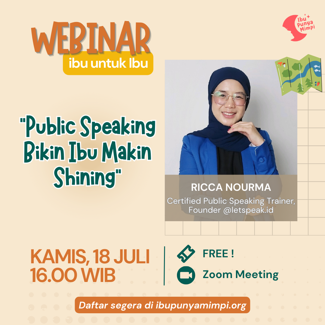 Webinar Ibu untuk Ibu : Public Speaking Bikin Ibu Makin Shining