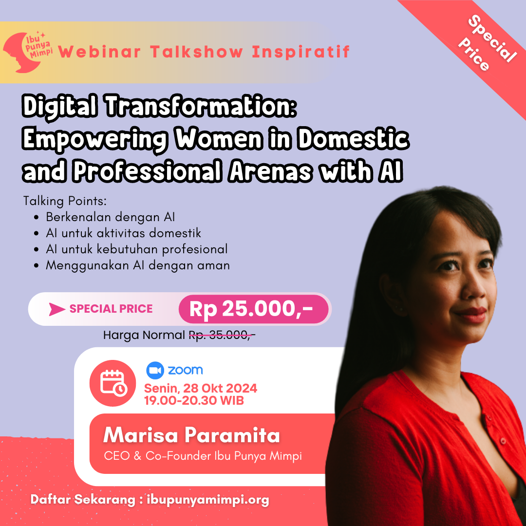 Webinar : Digital Transformation: Empowering Women in Domestic and Professional Arenas with Al