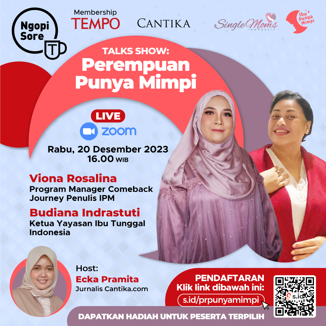 Webinar CANTIKA.COM×IPMxSingleMomsID : Perempuan Punya Mimpi