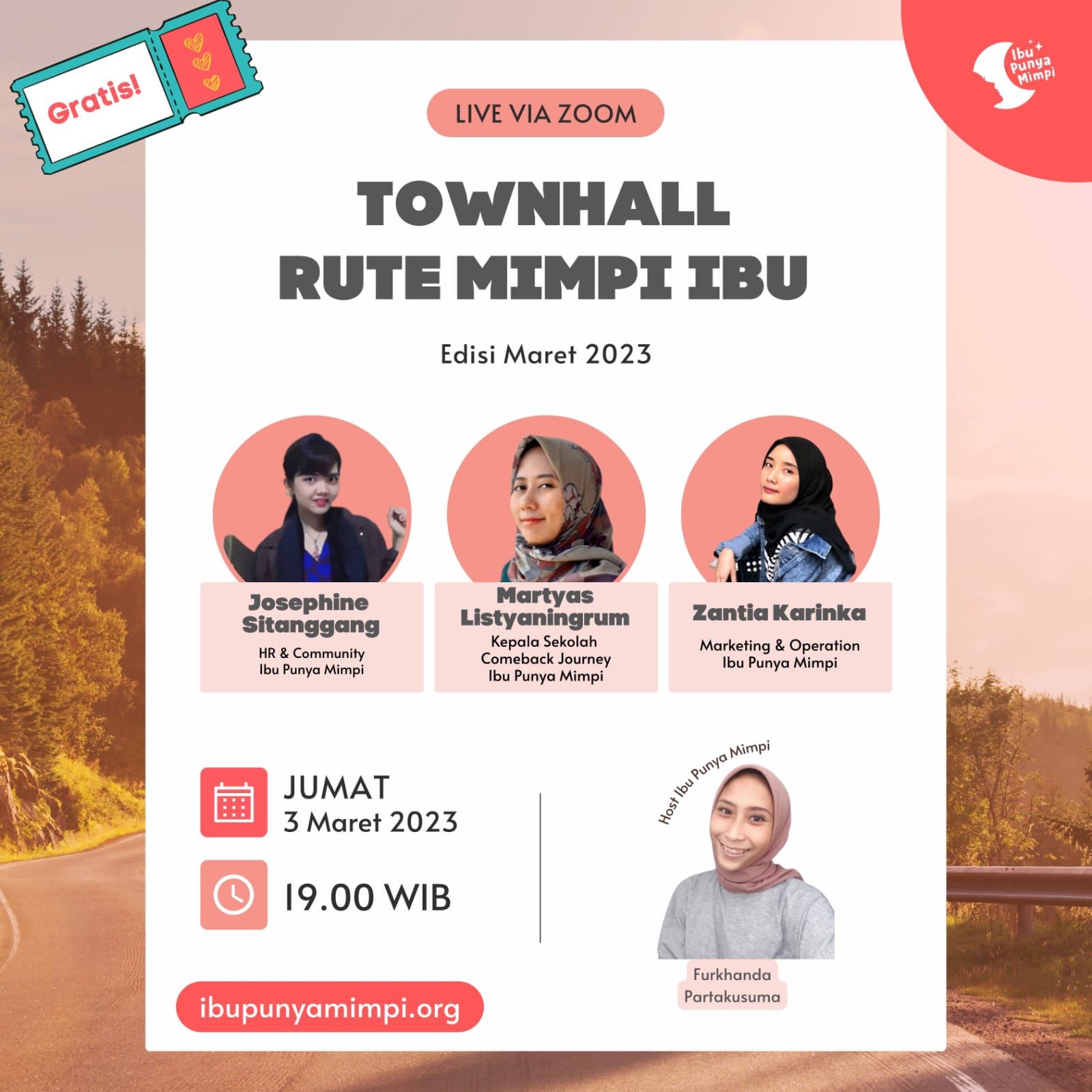 Townhall Rute Mimpi Ibu