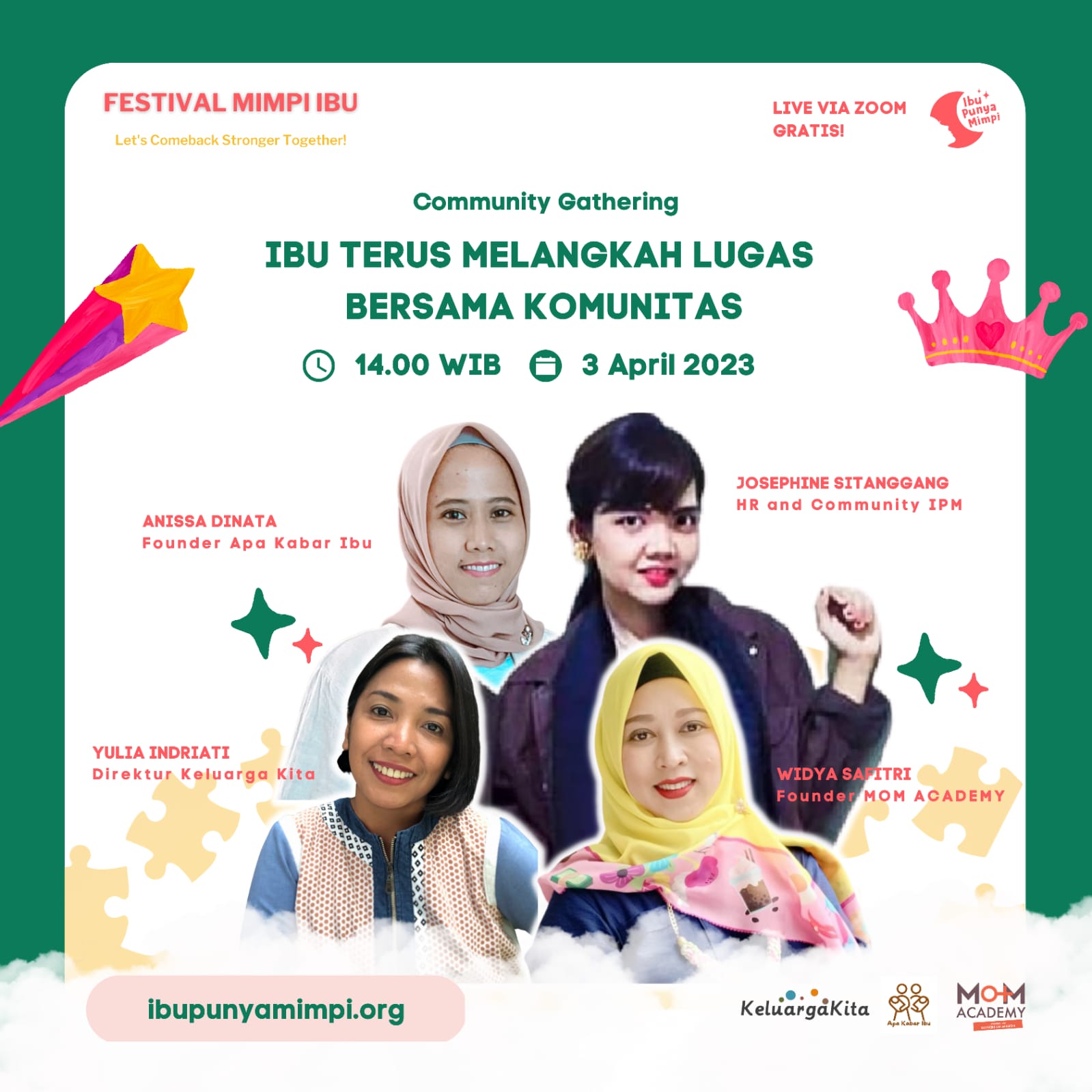 Community Gathering : Ibu Terus Melangkah Lugas Bersama Komunitas