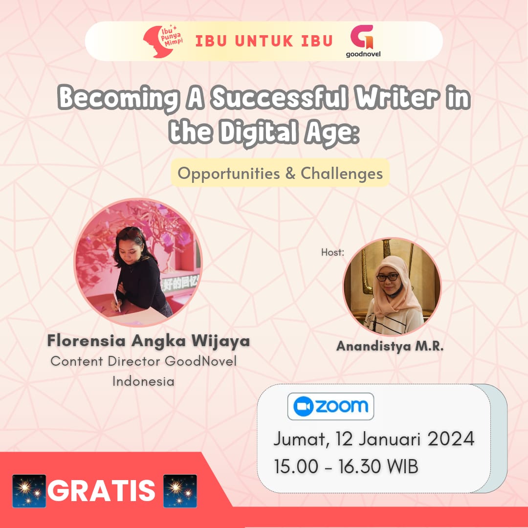 Webinar IPM X GoodNovel: Becoming A Successful Writer in the Digital Age: Opportunities & Challenges