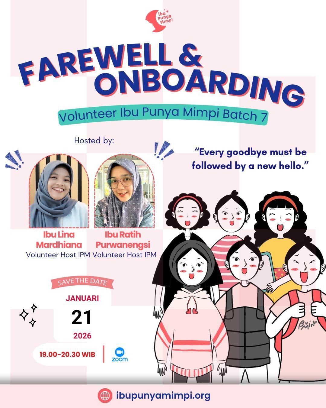 Onboarding & Farewell Volunteer IPM 2026