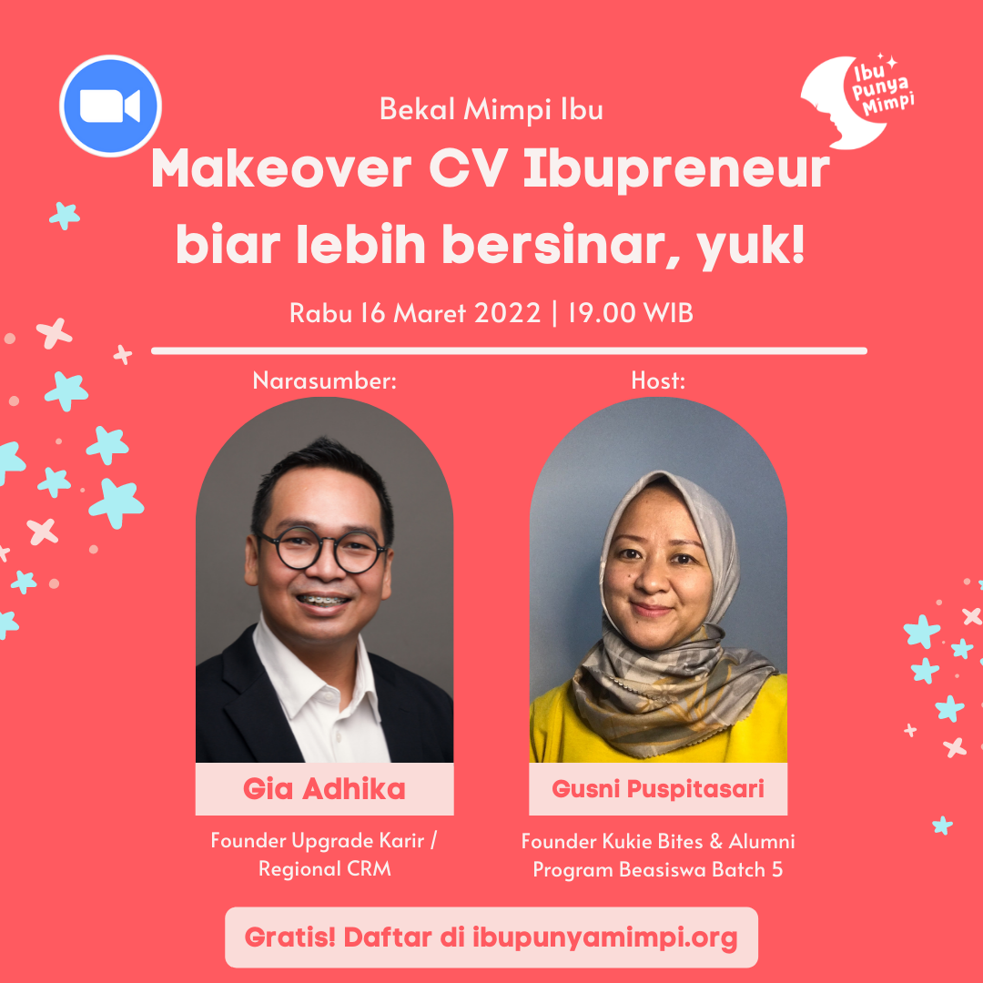 Makeover CV Ibupreneur biar lebih bersinar!