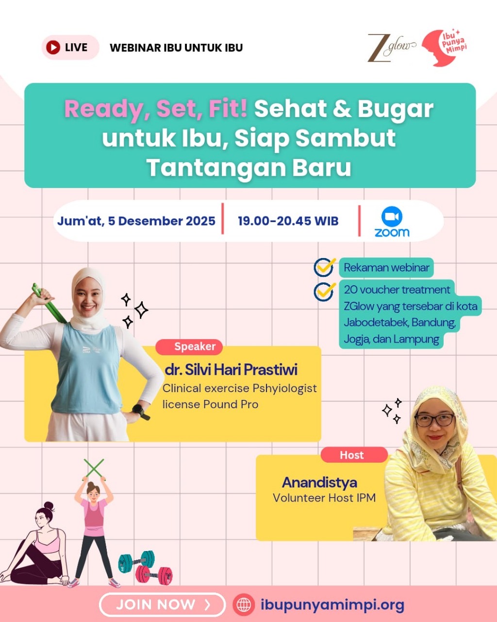 Webinar Ibu untuk Ibu : Ready, Set, Fit!